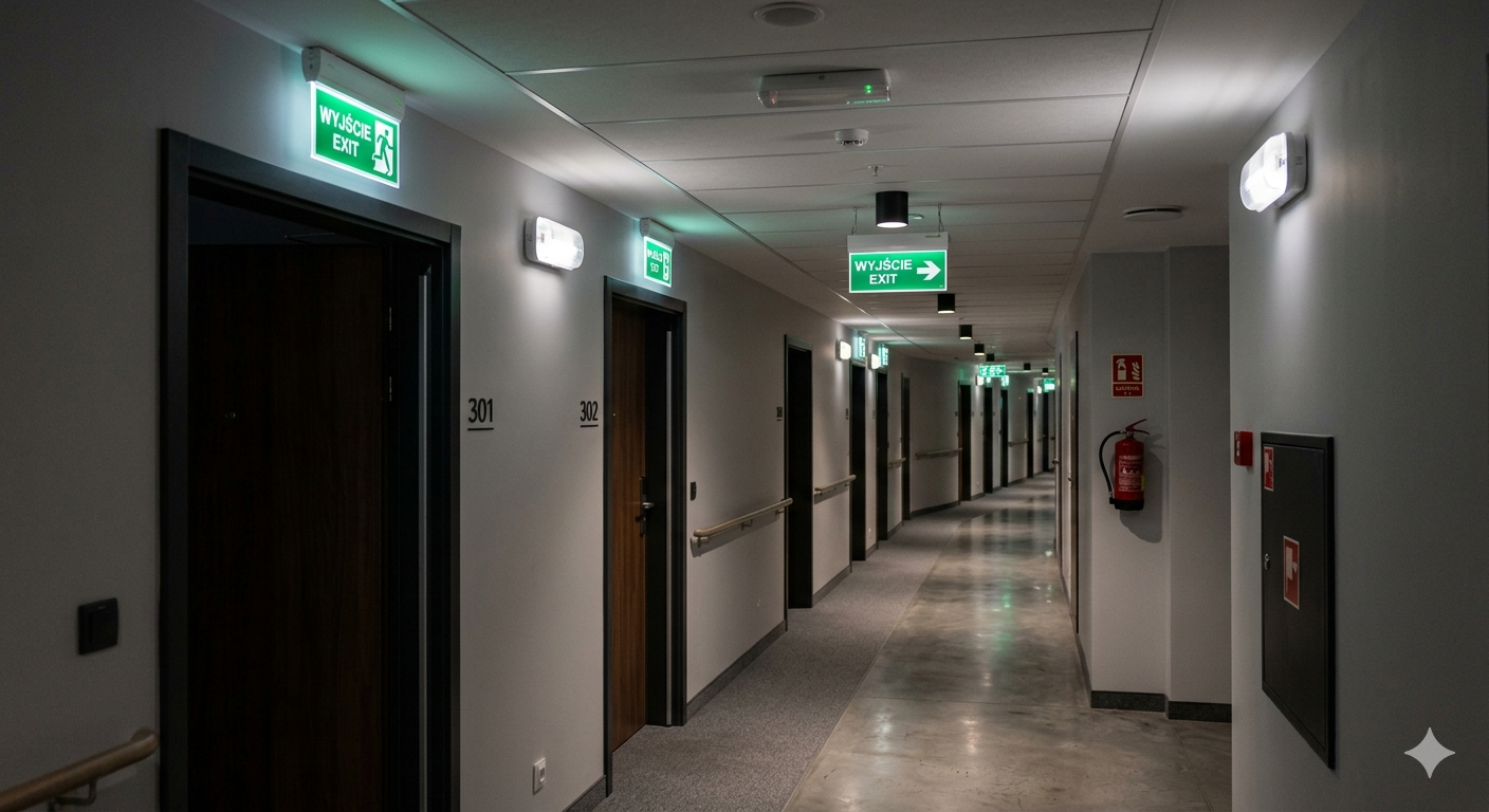 Jak dobrać oświetlenie awaryjne do biura i obiektów użyteczności publicznej